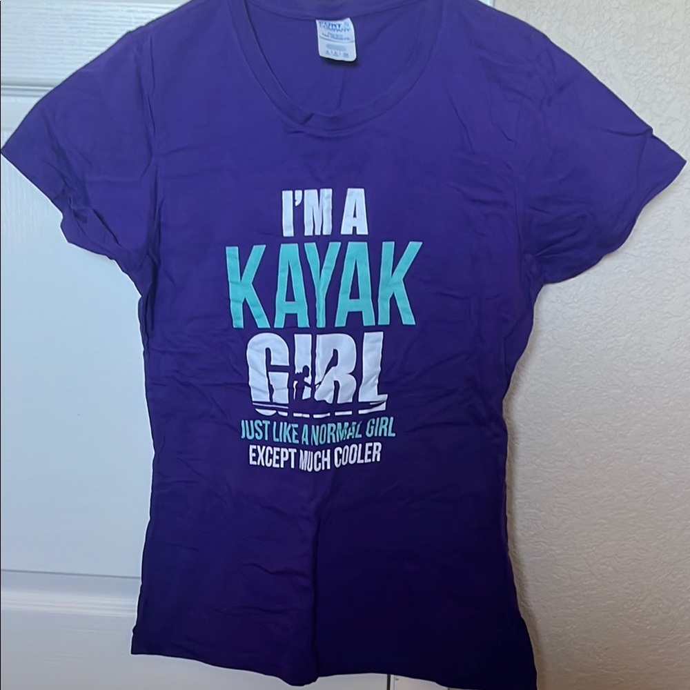 Purple Tee - I'm a Kayak Girl